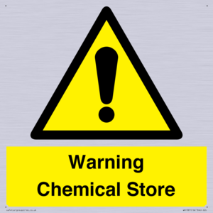 Warning Chemical Store